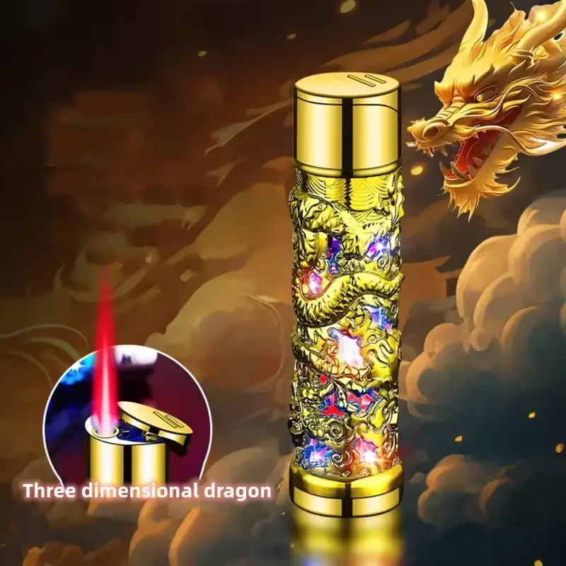 Dragon Design Red Flame Lighter thumbnail 2