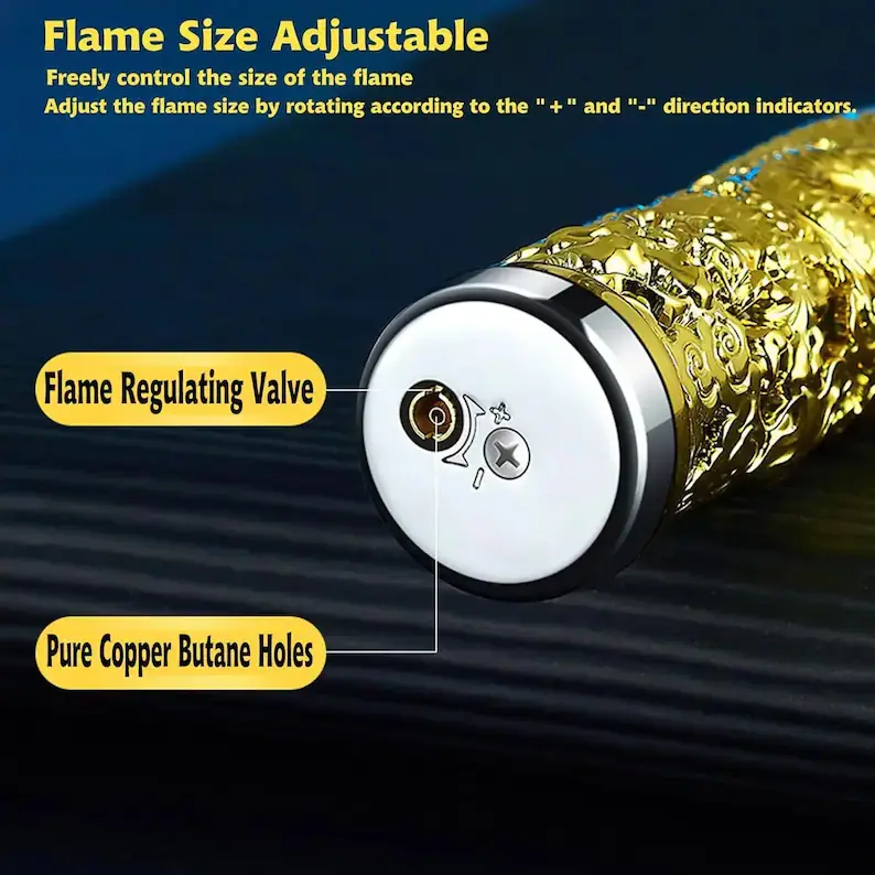 Dragon Design Red Flame Lighter thumbnail 11