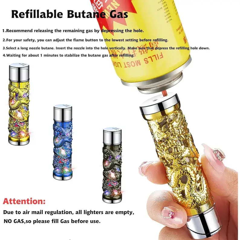 Dragon Design Red Flame Lighter thumbnail 12