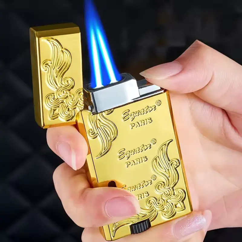 Dual Flame Windproof Metal Lighter