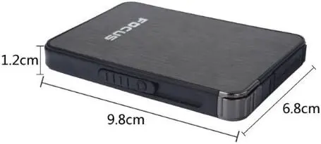 Focus Cigarette Case With Refillable Lighter thumbnail 4