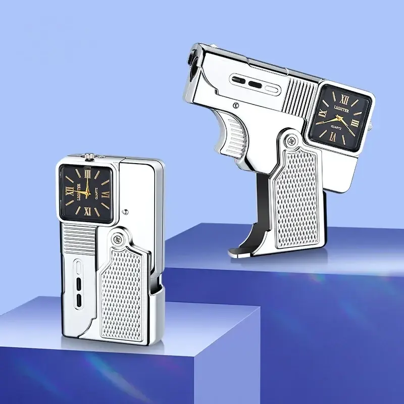 Folding Gun Lighter + Cool Dial Watch thumbnail 10