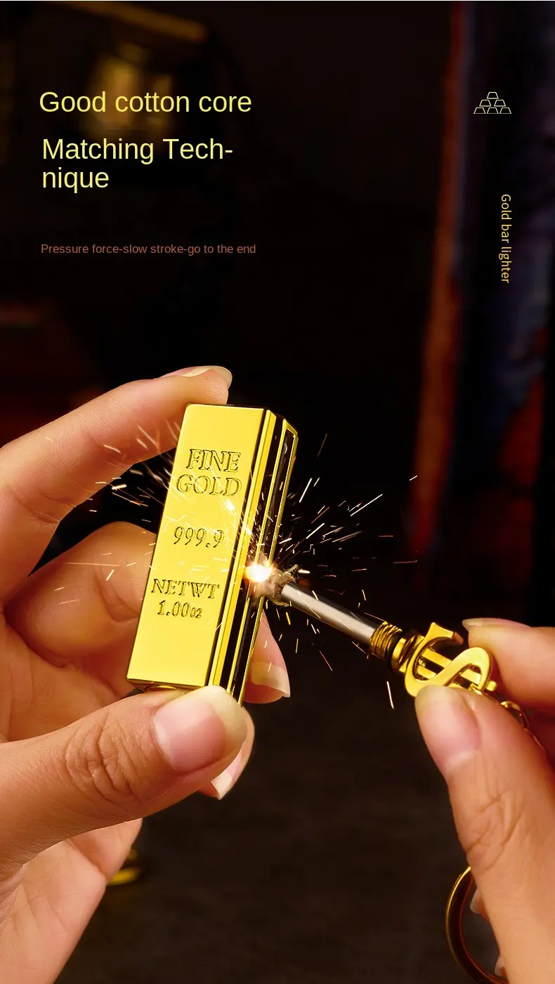 Gold Bar Match Lighter thumbnail 3