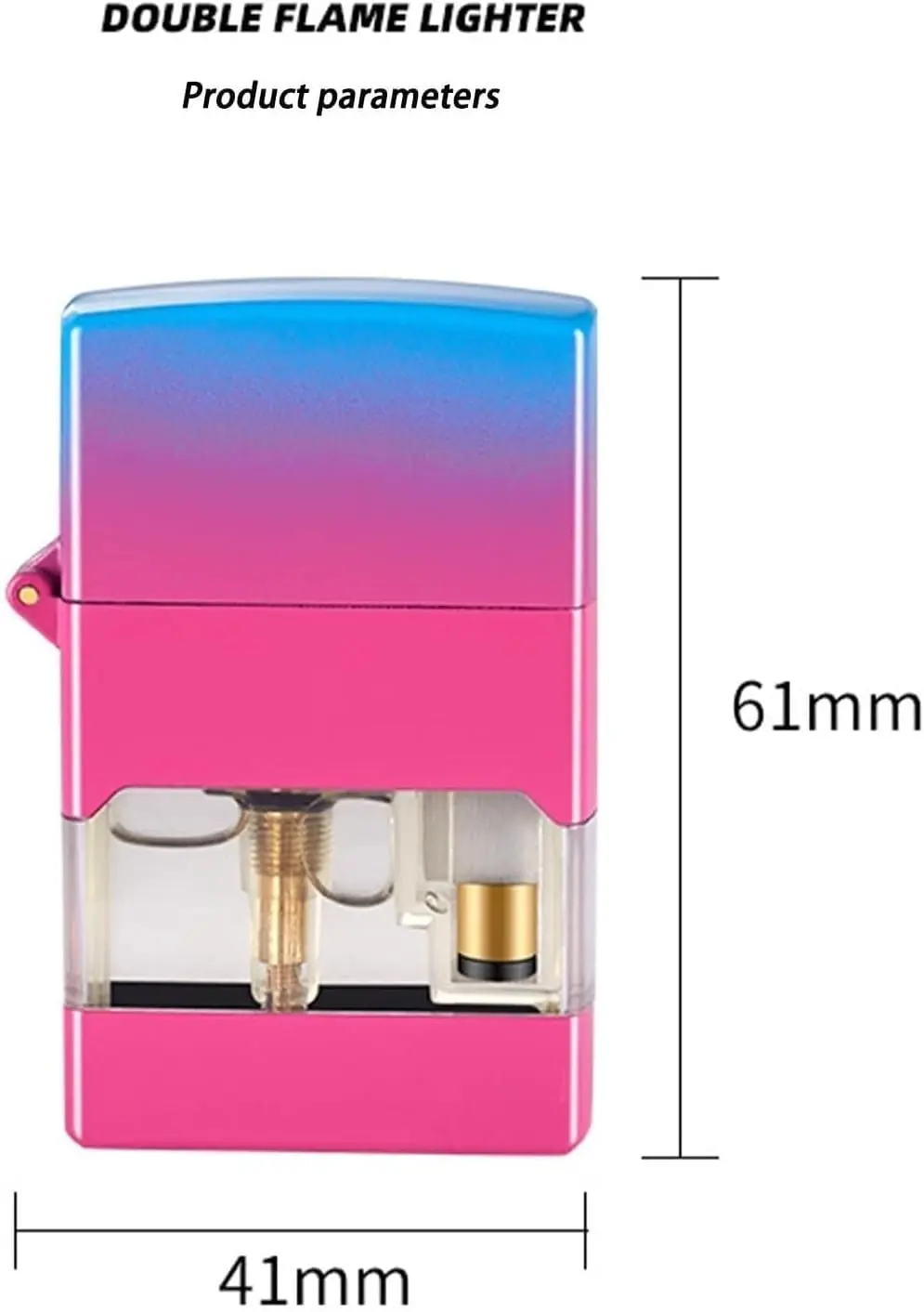 Jet Torch Lighter with Visible Transparent Gas Chamber thumbnail 5