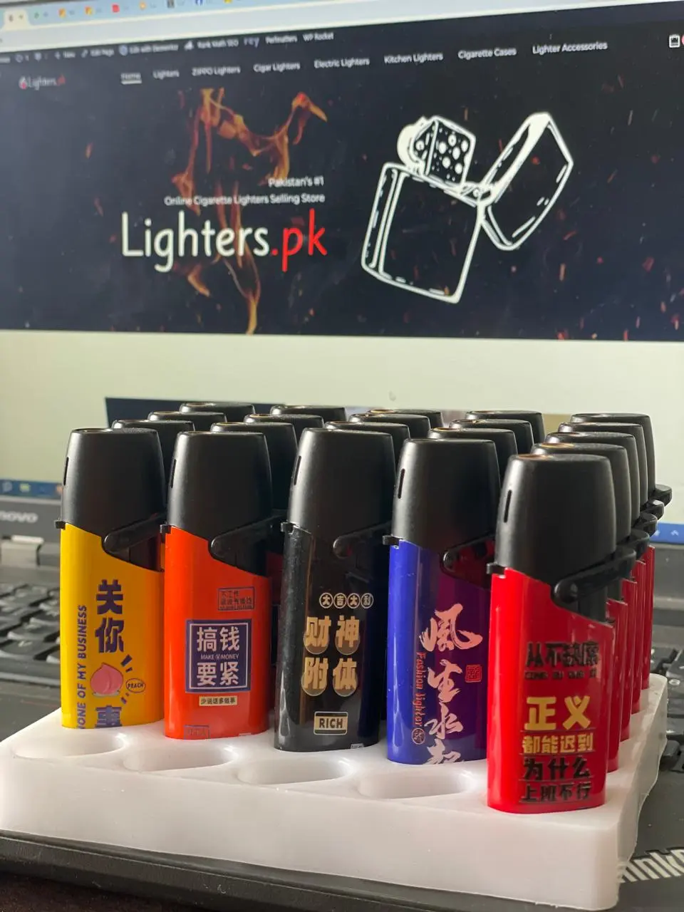 Rocker Arm Windproof Gas Lighter (Pack of 5) thumbnail 2
