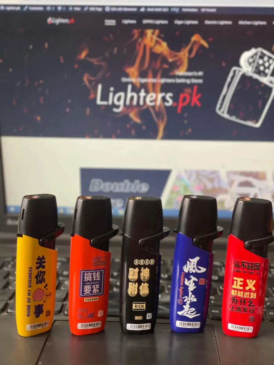 Rocker Arm Windproof Gas Lighter (Pack of 5) thumbnail 3