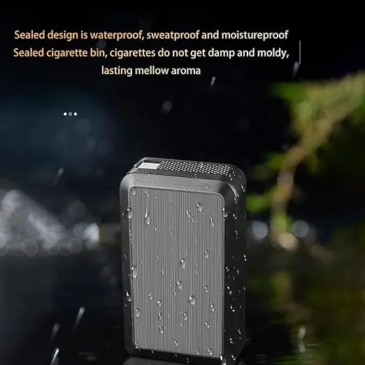 Sliding Cover Cigarette Case with Rechargeable Lighter thumbnail 5