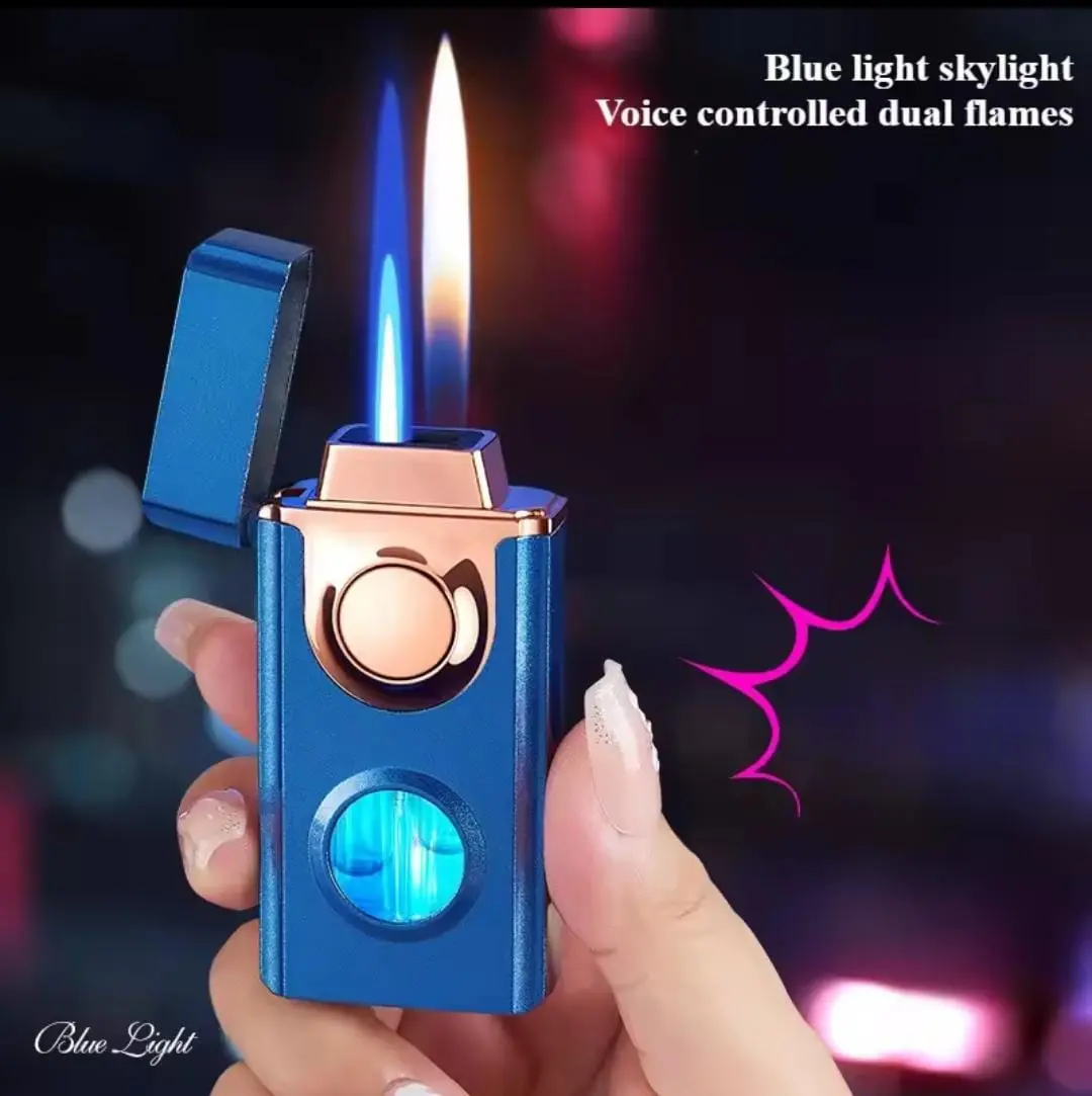 Smart Voice Controlled Dual Flame Windproof Lighter thumbnail 2